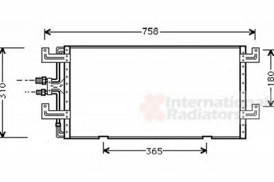 VAN WEZEL 58005145 -  Конденсатор, кондиционер